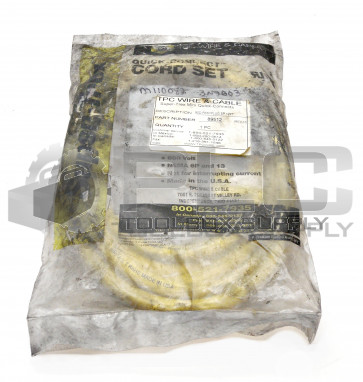 NEW TPC WIRE & CABLE SUPER TREX 89512 CORDSET 90DEG FEMALE PLUG 16AWG 5P 12'