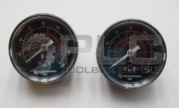 NEW LOT OF 2 NORGREN 18-013-209 PRESSURE GAUGE 0-160 PSI