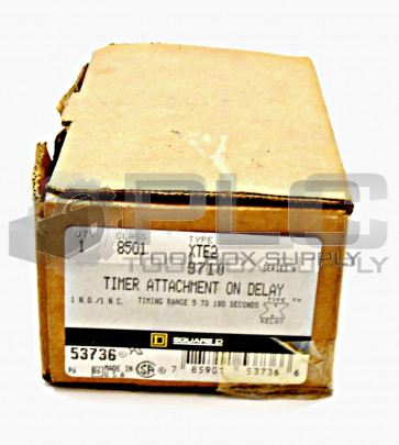 NEW SQUARE D CLASS 8501 XTE2 TIMING RELAY