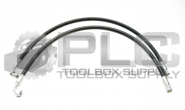 LOT OF 2 NEW PARKER PARFLX 540N-4 HYDRAULIC HOSE 2750PSI WITH FITTINGS 2.5FT 