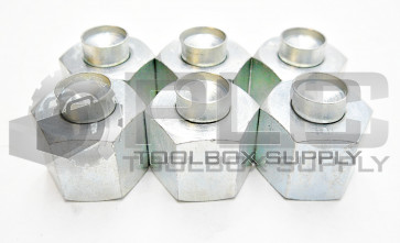 LOT OF 6 BRENNAN INDUSTRIES D8003-L10 STEEL TUBE CAP 10MM M16 x 1.5 NPT THREAD