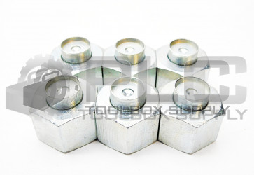 LOT OF 6 BRENNAN INDUSTRIES D8003-L12 STEEL TUBE CAP 12MM M18 X 1.5 NPT THREAD