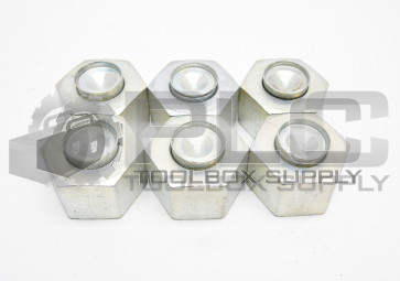 LOT OF 6 BRENNAN INDUSTRIES D8003-L15 STEEL TUBE CAP 15MM M22 x 1.5 NPT THREAD 