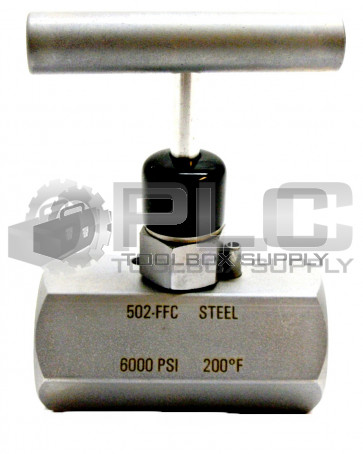 NEW NOSHOK 502-FFC SOFT SEAT NEEDLE VALVE 0.187" ORIFICE 1/4NPT FEMALEXFEMALE
