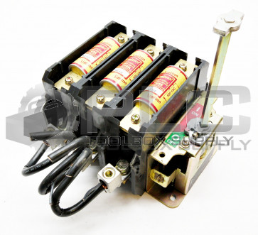 ALLEN BRADLEY 194R-NJ200P3 DISCONNECT SWITCH w/ JKS-110 FUSES
