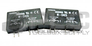 LOT OF 2 NEW CROUSET GORDOS M-0AC5 3.0-8VDC INPUT 3A 280VAC OUTPUT MODULE