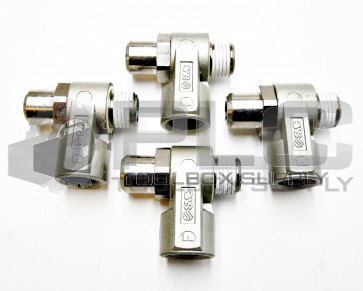 LOT OF 4 NEW SMC AS2200-F02-SD FLOW CONTROL TAMPER PROOF 1/4" / AS2200