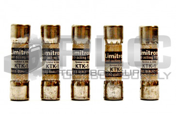 LOT OF 5 NEW BUSSMAN KTK-1 1 AMP 600 VAC FUSE 