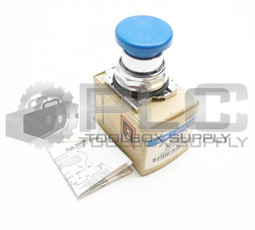 NEW EATON CUTLER HAMMER 10250T129 PUSH BUTTON OPER. MUSHROOM BLUE NEMA 4,4X-13