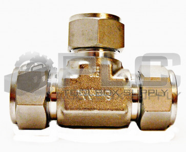 NEW SWAGELOK 316 3/4 TEE TUBE FITTING