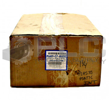NEW PLAST-O-MATIC BST125EP-NC-PV 1-1/4" PVC SHUTOFF VALVE EPDM/PFTE SHAFT