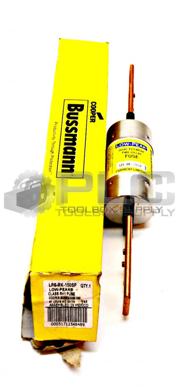 NEW BUSSMANN LPS-RK-150SP LOW PEAK DUAL ELEMENT TIME DELAY FUSE