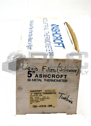 NEW ASHCROFT 50 EL 60 E 060 5" BIMETAL THERMOMETER 6" STEM 0/250F