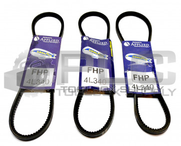 LOT OF 3 NEW GOODYEAR 4L340 V BELTS
