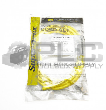 NEW TPC WIRE & CABLE 84812 3POLE 12FT MALE PLUG