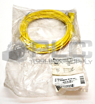 NEW AUTOMATION DIRECT E18447 AC MICRO CABLE FOR QUICK-DISCONNECT SENSORS