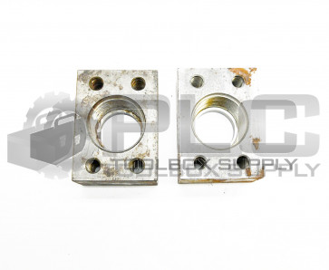 LOT OF 2 NEW MAIN MFG TCSAEP 12 20 THREADED IN-LINE FLANGE 1150-24-24