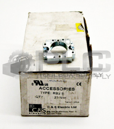 BOX OF 20 NEW SHAMROCK CONTROLS RB2-B MOUNTING BEZEL COLLAR RB2B