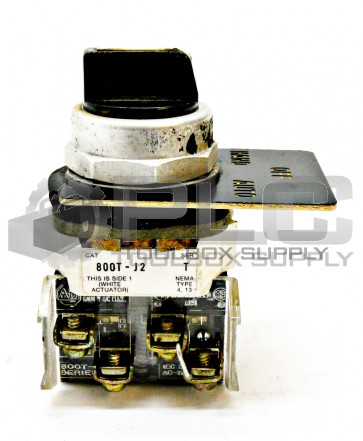 ALLEN BRADLEY 800T-J2 SER.T 3 POSITION SELECTOR SWITCH 
