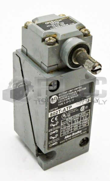ALLEN BRADLEY 802T-ATP SER.J OILTIGHT LIMIT SWITCH LEVER TYPE SPRING RETURN
