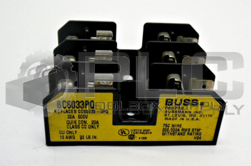 BUSSMANN BC6033PQ FUSE HOLDER CLASS CC 30AMP 3POLE 600V