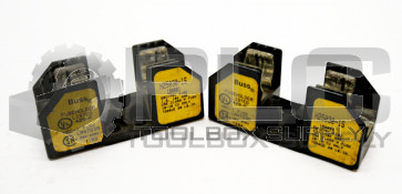 LOT OF 2 BUSSMANN H25030-1S FUSE BLOCK CLASS H SCREW MOUNT 250VAC 30A H250301S