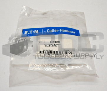 NEW EATON CUTLER HAMMER E30KB120 EXTENDED BUTTON BLACK OPEN