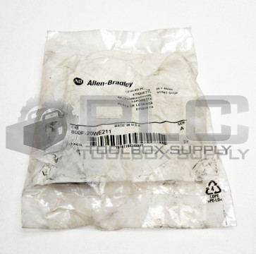 NEW ALLEN BRADLEY 800F-20WE211 LEGEND PLATE 800F20WE211