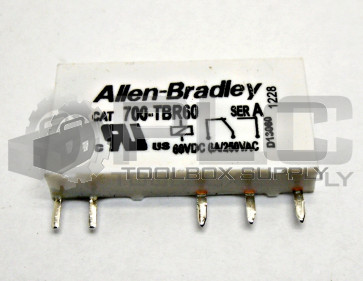 NEW ALLEN BRADLEY 700-TBR60 RELAY TERMINAL BLOCK STYLE 60VDC 6A/250VAC 700TBR60