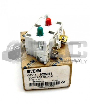 NEW EATON CUTLER HAMMER 10250T1 CONTACT BLOCK HEAVY DUTY 600VAC 250VDC 1NO/1NC