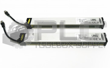 SET OF BANNER LIGHT CURTAINS LX9RQ 71667 LX9EQ 71668 RANGE:300MM-2M