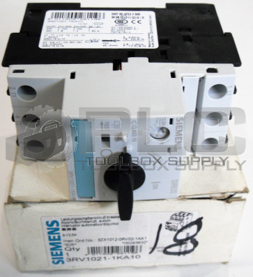 NEW SIEMENS 3RV1021-1KA10 CIRCUIT BREAKER 9-12.5AMP 3POLE 400-690VAC 50/60HZ