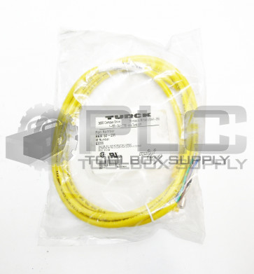 NEW TURCK RKM 50-2M MINIFAST CORDSET 5 PIN FEMALE TO BARE WIRE 2M