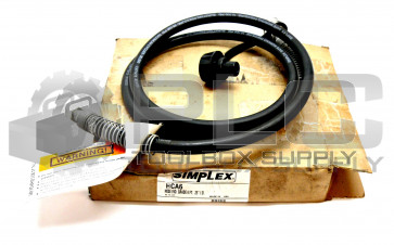 NEW SIMPLEX HYDRAULIC TOOLS HCA6 HOSE IND. GRADE 6 FT. .25" I.D. MALE COUPLER