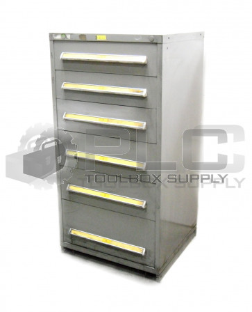 INDUSTRIAL STORAGE CABINET TOOLBOX 6 DRAWERS, H: 59" W: 30" D: 28.5"