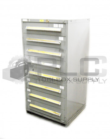 INDUSTRIAL STORAGE CABINET TOOLBOX 8 DRAWERS, H: 59" W: 30" D: 28.5"