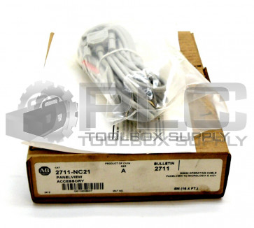 NEW ALLEN BRADLEY 2711-NC21 CABLE PANELVIEW MICROLOGIX RS-232 5M 16.4FT OEM
