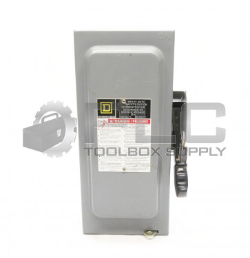 SQUARE D H322N Ser. F05 60A HEAVY DUTY SWITCH BOX 240VAC