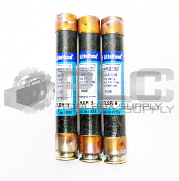 LOT OF 3 NEW LITTELFUSE FLSR 9 TIME DELAY DUAL ELEMENT FUSE 