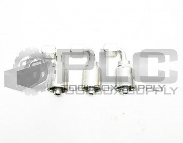 LOT OF 3 NEW PARKER 13943-6-6 FITTING 3/8" HOSE x 3/8" FEMALE JIC 37° SWIVEL 90°