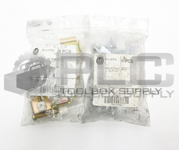 LOT OF 2 NEW ALLEN BRADLEY 77135-166-51 MOUNTING CLIP KIT FOR PANELVIEW 12 CLIPS