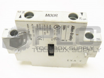 ALLEN-BRADLEY 599-M00R INTERLOCK ASSEMBLY AUXILIARY SERIES B MOOR