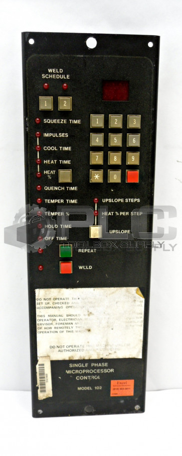 INTERLOCK INDUSTRIES MC102 SINGLE PHASE MICROPROCESSOR CONTROL 850203 R028608-1