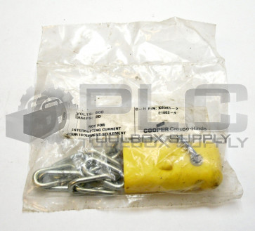 NEW COOPER CROUSE HINDS X8381-2 MALE PLUG SHORTING 2-POLE 20AMP 600VAC/DC X83812