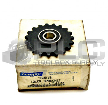 NEW LOVEJOY 35BB19 IDLER SPROCKET 1/2" BORE 68514417459 