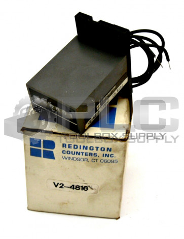 NEW REDINGTON V2-4816 COUNTER NON-RESET 115 VAC 6 FIGURE V BASE MOUNT V24816