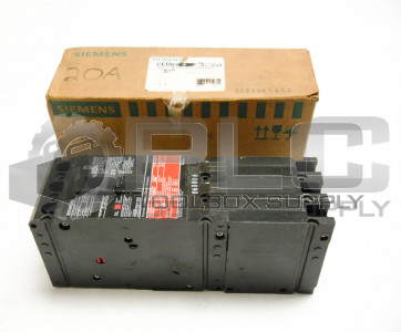 NEW SIEMENS CED63B020  3 POLES CIRCUIT BREAKER CED6 600 VOLTS 20 A