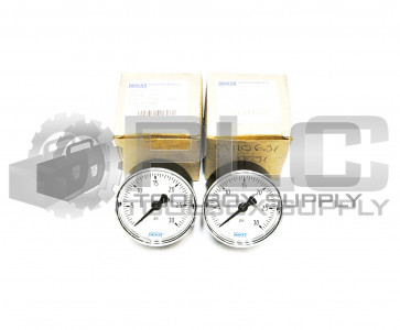 LOT OF 2 NEW WIKA 9690446 PRESSURE GAUGE TYPE 111012 2" 30PSI 1/8" NPT CBM 