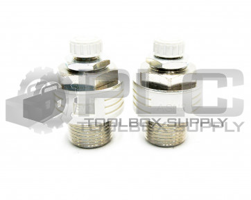 LOT OF 2 NEW SMC ASN2-N03 3/8" EXHAUST PORT FLOW CONTROL 