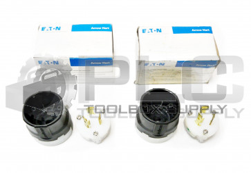LOT OF 2 NEW EATON ARROW HART AHL520P ULTRA GRIP TURN LOCK PLUG 125V 